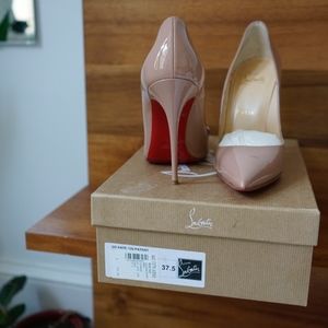 Christian Louboutin So Kate 120 mm  Nude Patent